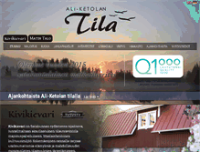 Tablet Screenshot of ali-ketolantila.fi